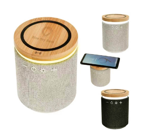 Bluetooth Speaker with Wireless Charger