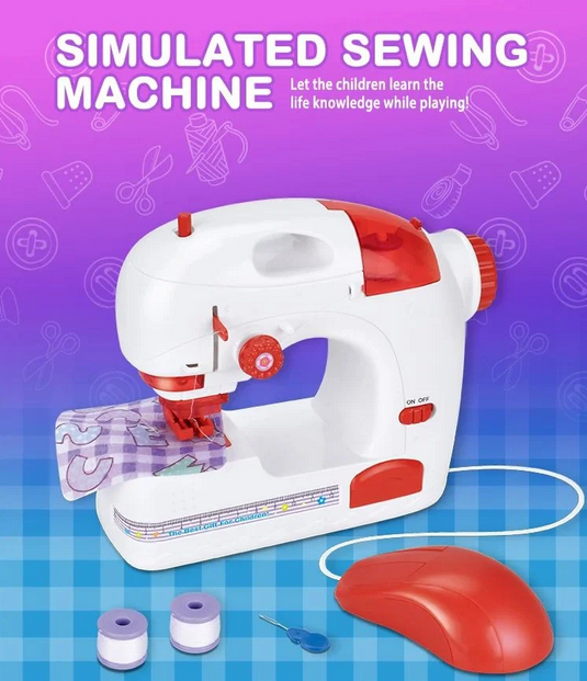 Mini Electric Diy Plastic Toy Sewing Machine For Kids-TY0026
