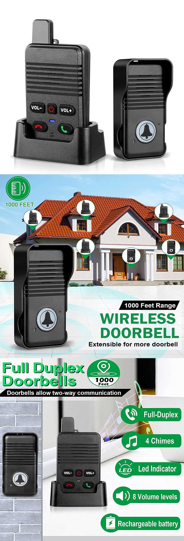 Wireless Intercom Doorbells