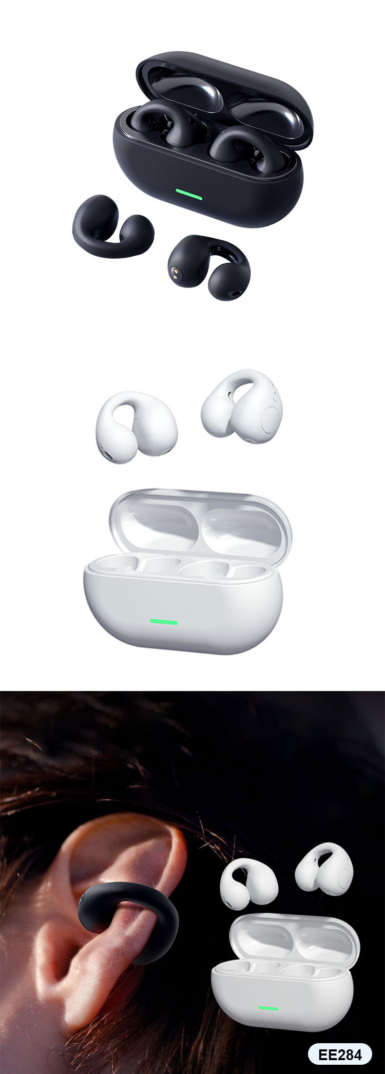 Ear Clip Bluetooth Earbuds