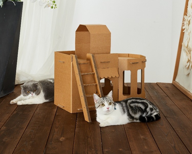 2023 New Style cat scratch board City Shape Indoor cat house