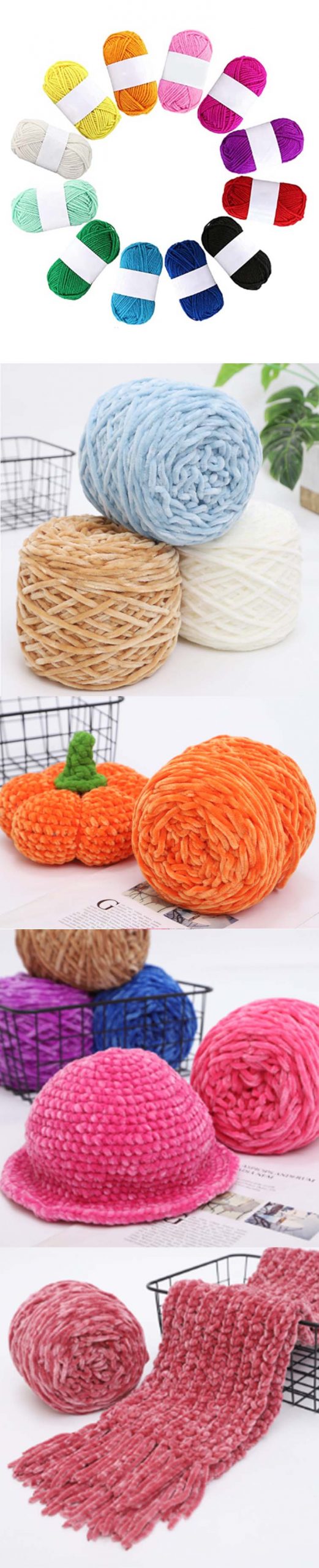 High quality Chenille Velvet Yarn