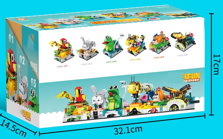 Assembly Building Block Cute Pets Model Animal Brick Toy For Kids Birthday Gift Sets-SS5300