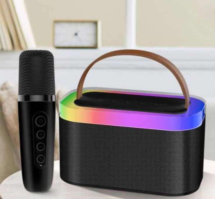 Portable Bluetooth RGB Light Karaoke with Microphone