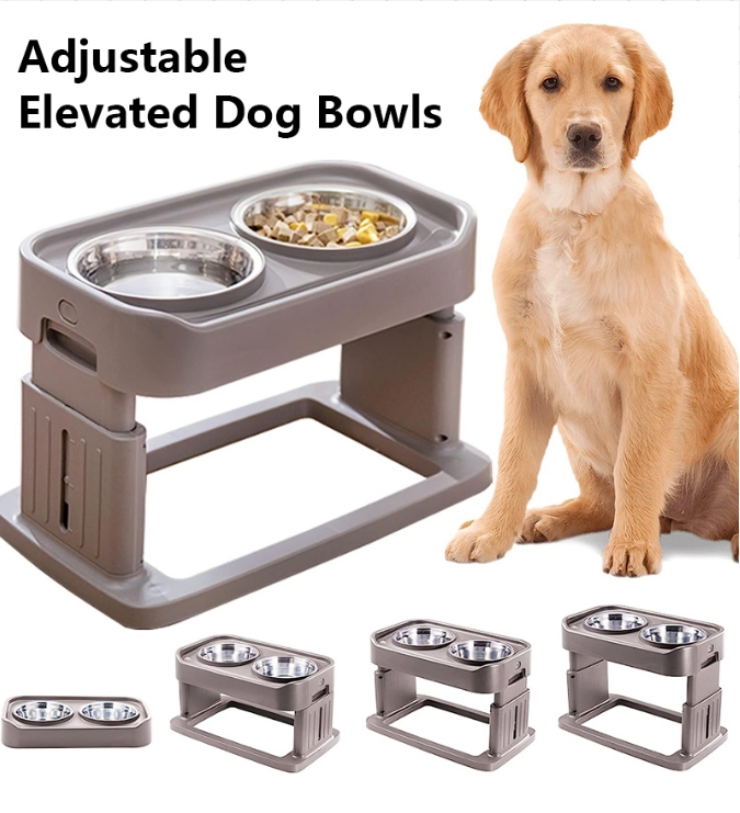 Adjustable Elevated Dog Feeder