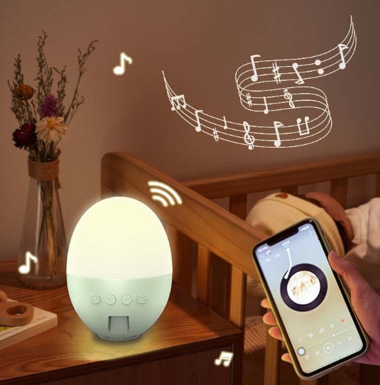 3 in 1 White Noise Sound Machine + Bluetooth Speaker + Night Light