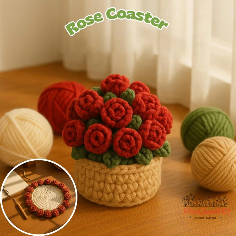 Crochet Flower Coaster