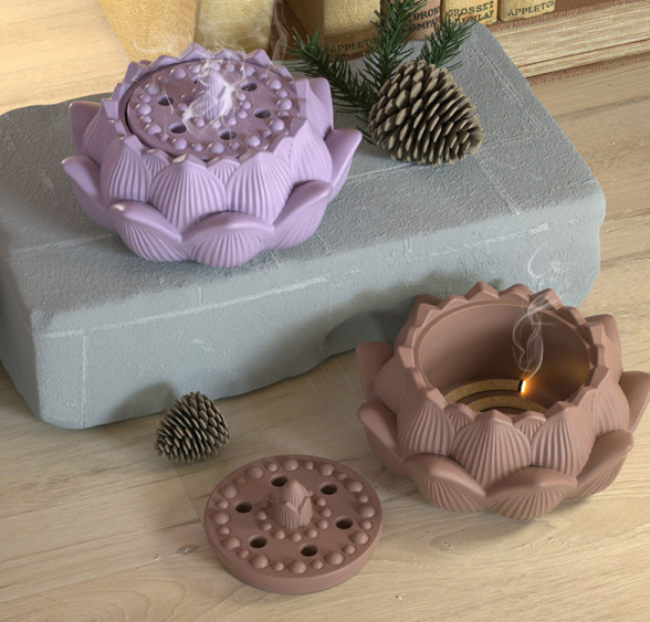 DIY Lotus Flower Pot Aromatherapy Stove