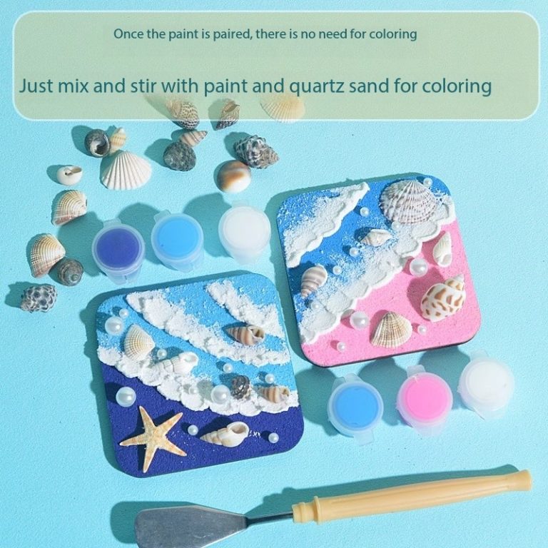 DIY Texture Painting Magnet