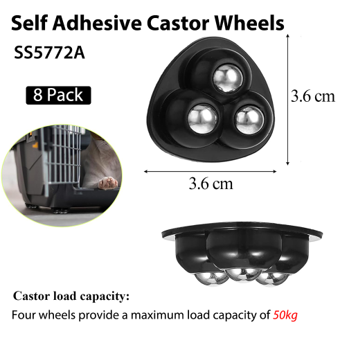 Self Adhesive Caster Wheels(8 Pack)