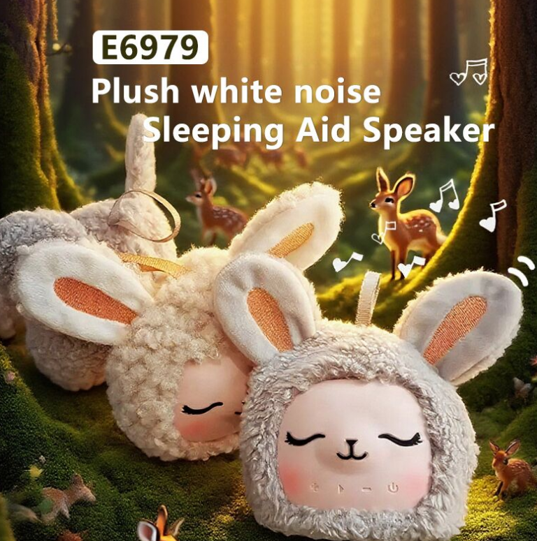 Plush white noise sleeping aid speaker