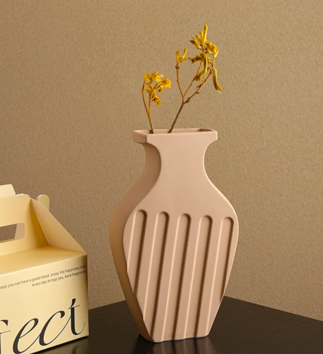 DIY Craft Flower Vase Twill Design
