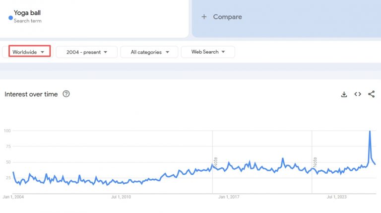 Yoga Ball with Fabric Cover 