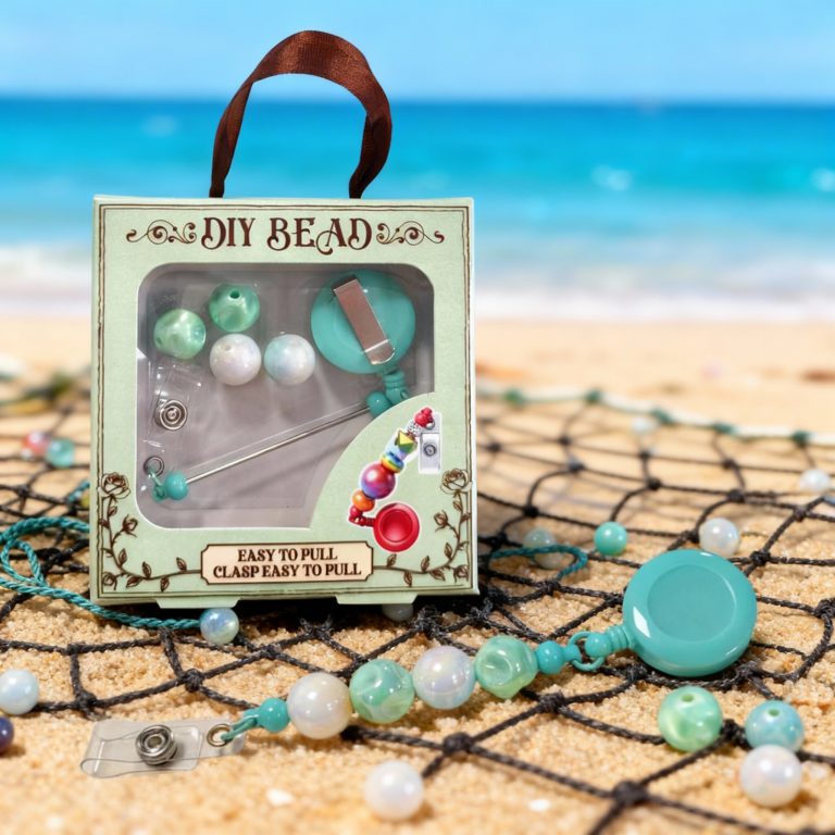 DIY Beaded Badge Clip