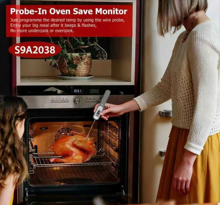 Hand-Cranked Charging Instant Read Food Thermometer