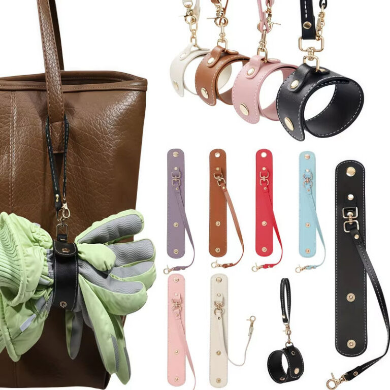 Leather Backpack Strap Glove Scarf & Towel Storage Clip