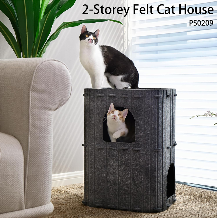 2-Storey Felt Cat House