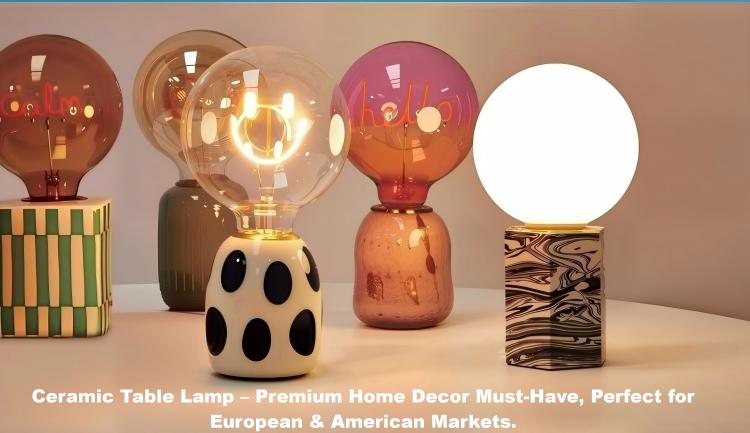 Premium home decor–Ceramic table lamp