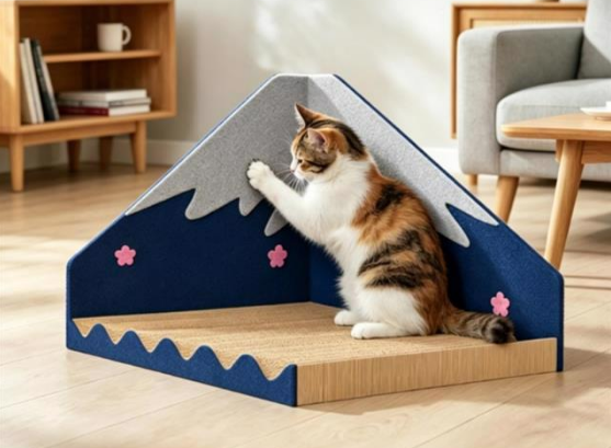 Snow Mountain Cat Scratcher Board