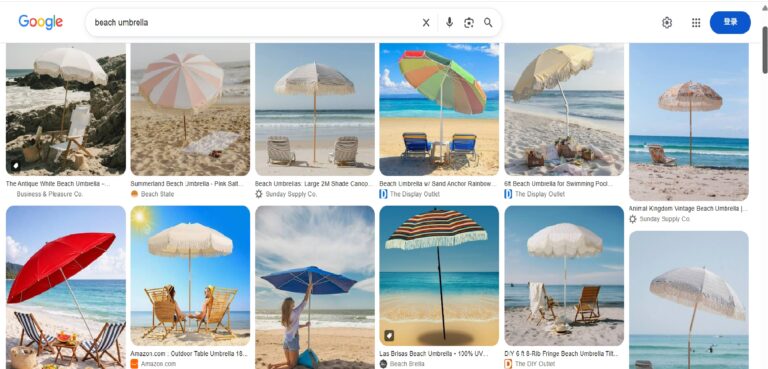 Beach umbrellas