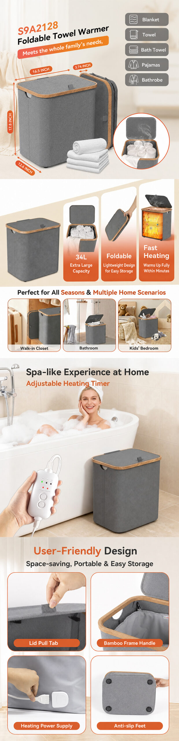 Foldable Towel Warmer