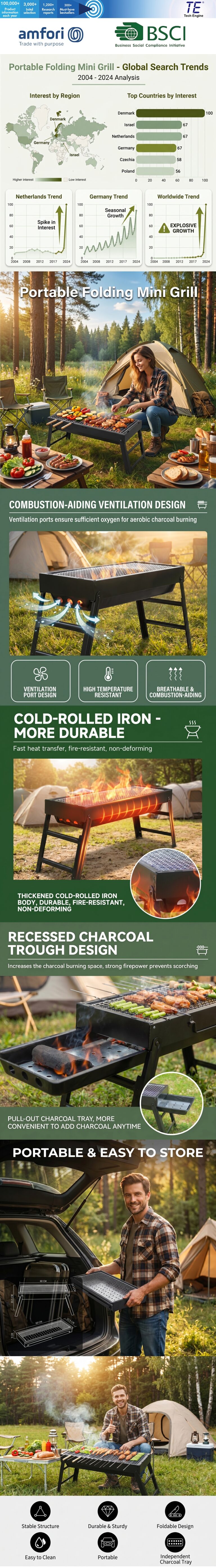 Portable Folding Mini Grill