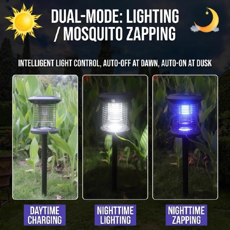 Solar mosquito zapper