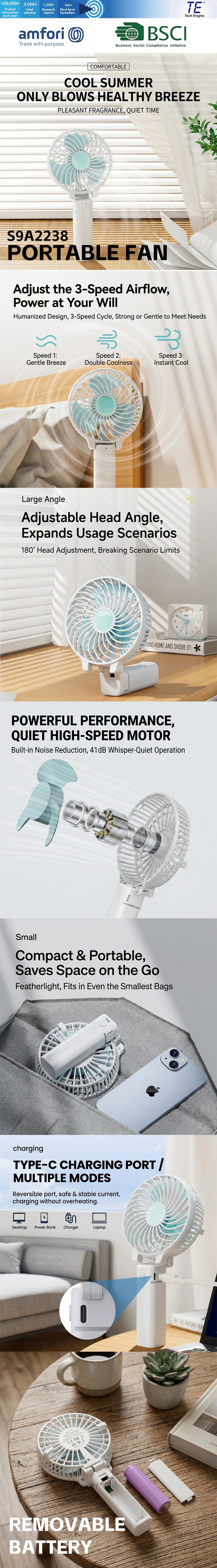 New EU standard Portable fan 