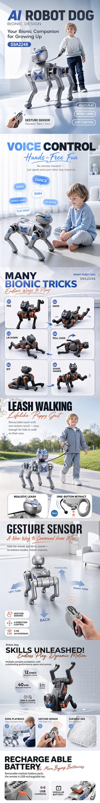 AI Robot Dog，Intelligent robot dog, Smart robot dog